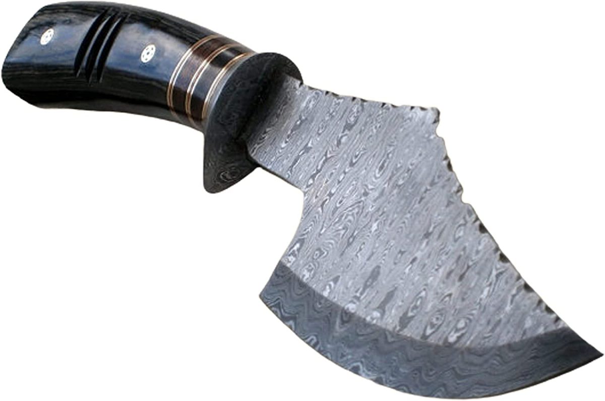 DIST 13-321 Custom Made Damascus Steel 12.50 INCHES Hatchet – Gorgeous and Solid